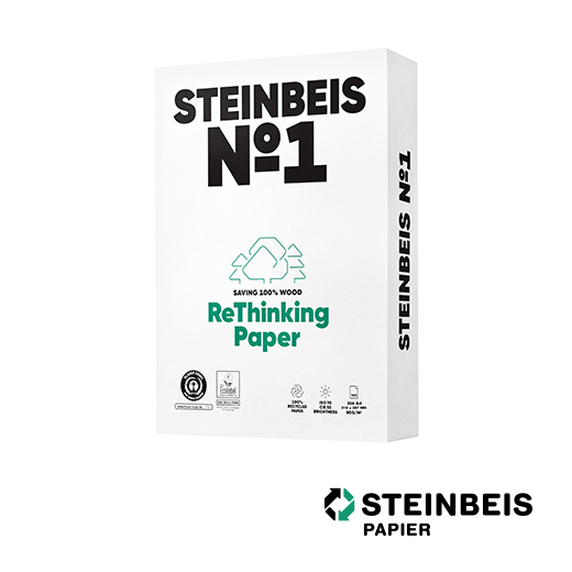 STEINBEIS Set 5 risme di carta A4 riciclata