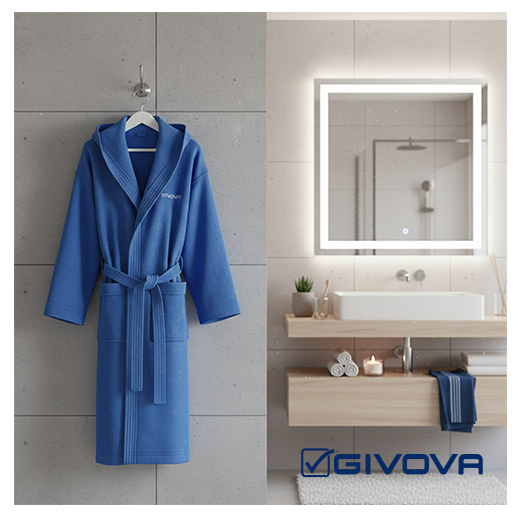 GIVOVA Accappatoio double taglie S/M e L/XL - set 12 pezzi