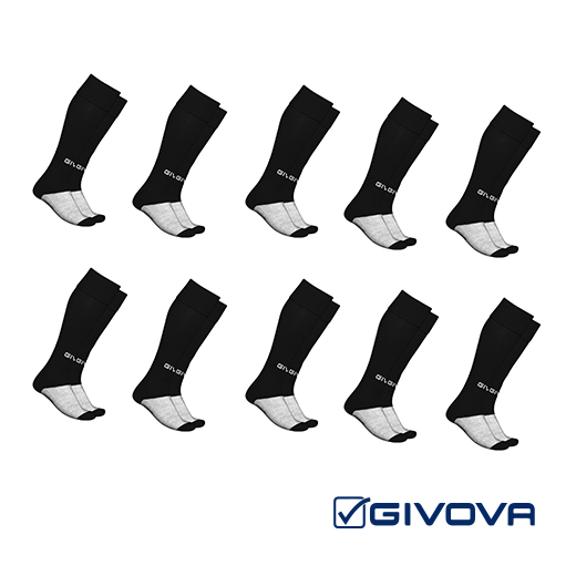 GIVOVA Calza calcio taglia boy - set 10 pezzi